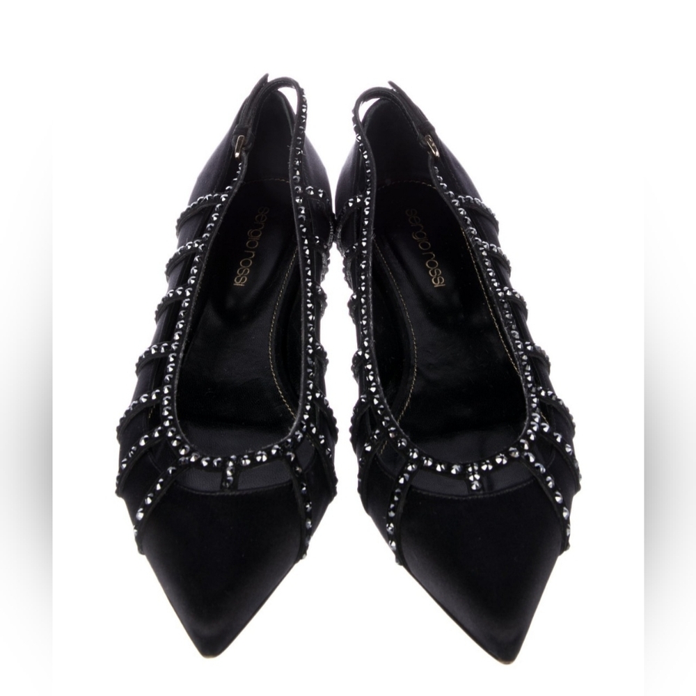 Sergio Rossi Satin Ballet Flats